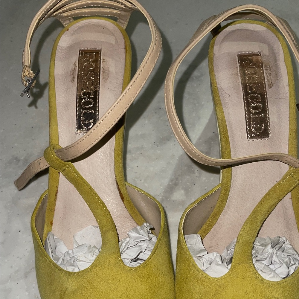 Musse & Cloud Mustard Yellow Heels